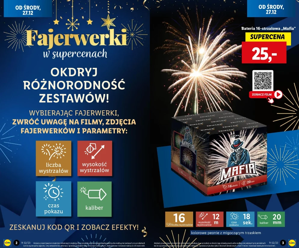 Fajerwerki w Lidlu mają specjalne oznaczenia. 