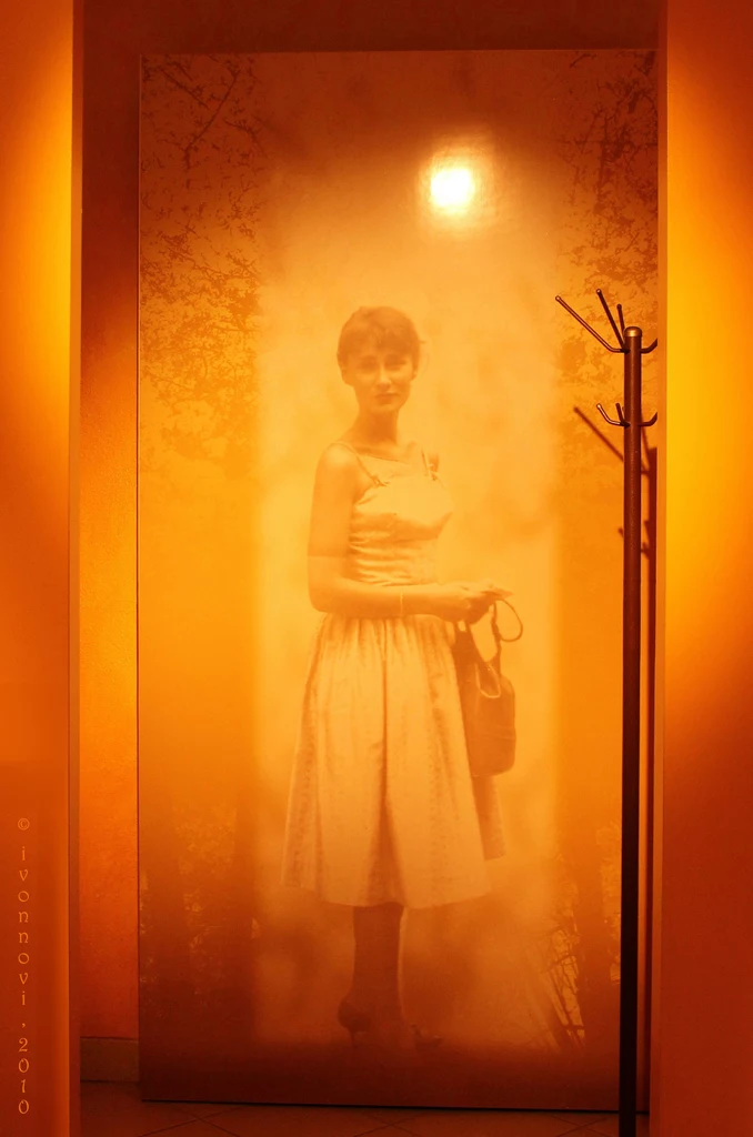 Fotografia poetki Haliny Poświatowskiej w poświęconym jej Domu Poezji – Muzeum Haliny Poświatowskiej w Częstochowie