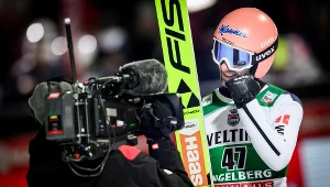 Skoki narciarskie: Turniej Czterech Skoczni. Na zdjęciu reprezentant Niemiec - Pius Paschke