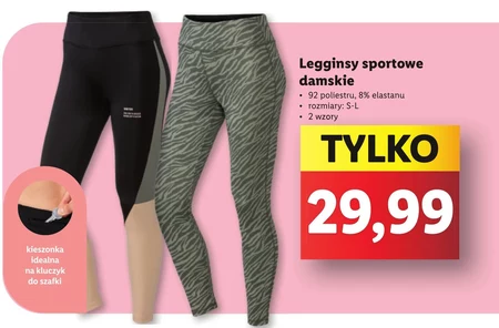 Legginsy sportowe damskie