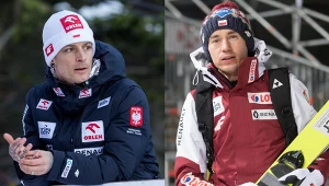 Skoki narciarskie: Turniej Czterech Skoczni. Na zdjęciu trener polskich skoczków Thomas Thurnbichler oraz jego podopieczni Kamil Stoch