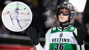 Skoki narciarskie. Na zdjęciu reprezentant Norwegii - Marius Lindvik