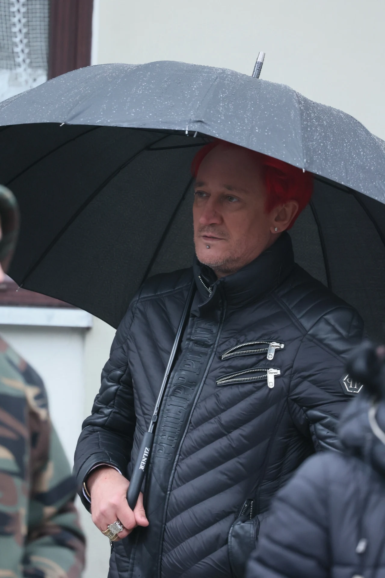 Michał Wiśniewski na pogrzebie Krzysztofa Respondka