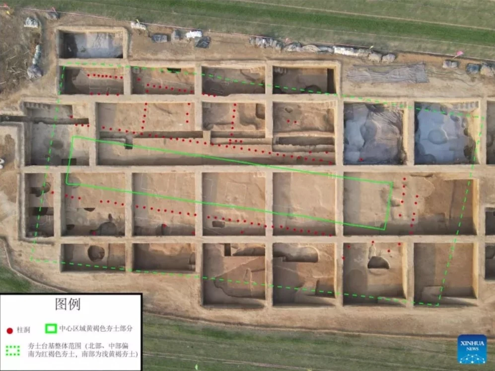 Kompleks pałacowy odkryty przez archeologów. Kompleks pałacowy odkryty przez archeologów.