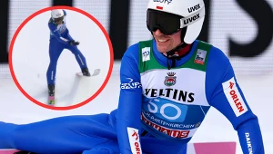 Skoki narciarskie: Turniej Czterech Skoczni. Piotr Żyła upadł podczas hamowania w trakcie konkursu w Ga-Pa