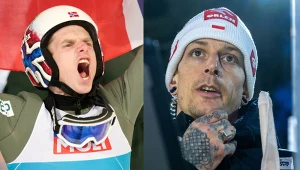 Skoki narciarskie: Turniej Czterech Skoczni. Na zdjęciu reprezentant Norwegii Halvor Egner Granerud i trener polskiej kadry Thomas Thurnbichler