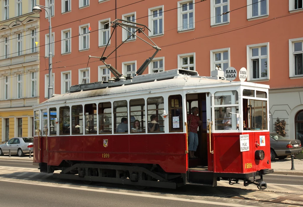 Zabytkowy tramwaj "Baba Jaga" z Wrocławia