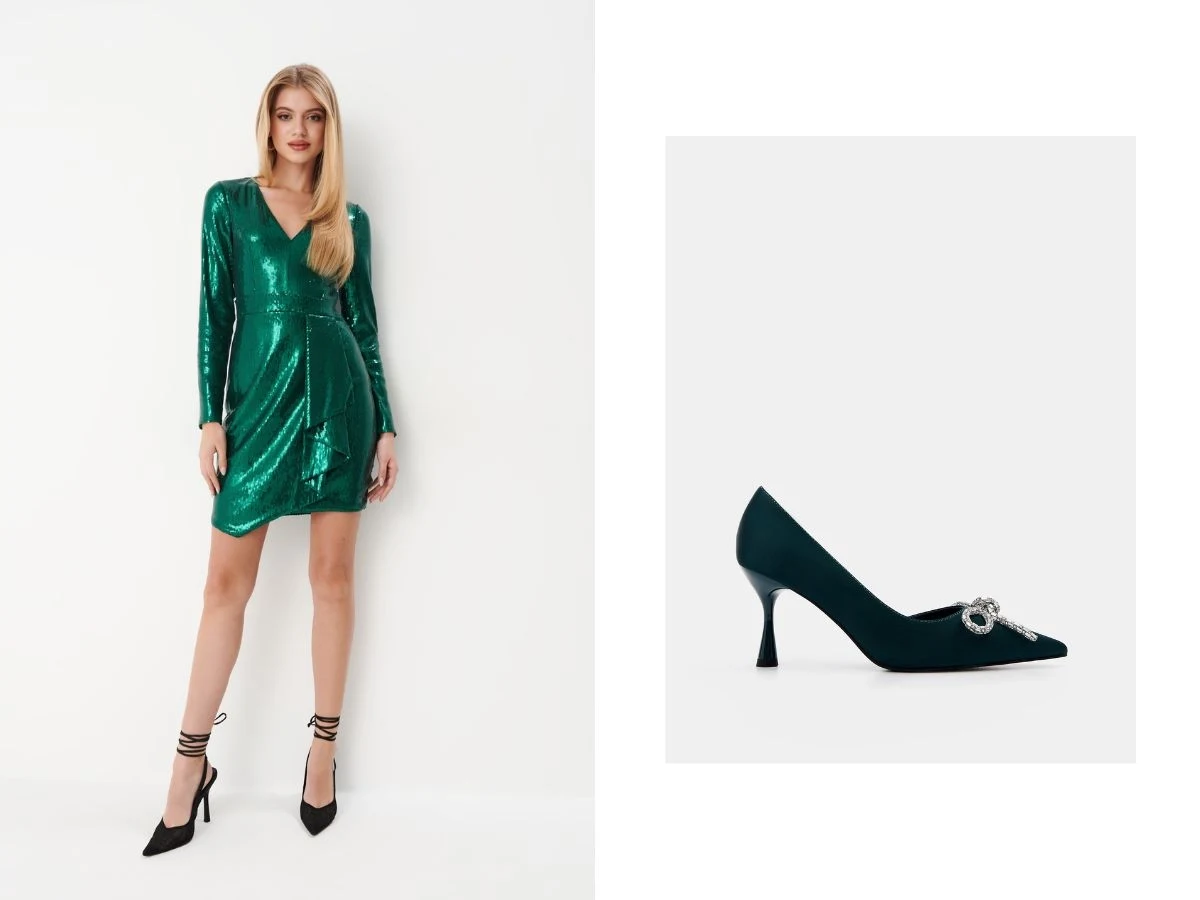 Wybór butów do cekinowej sukienki zależy od jej koloru oraz dodatków