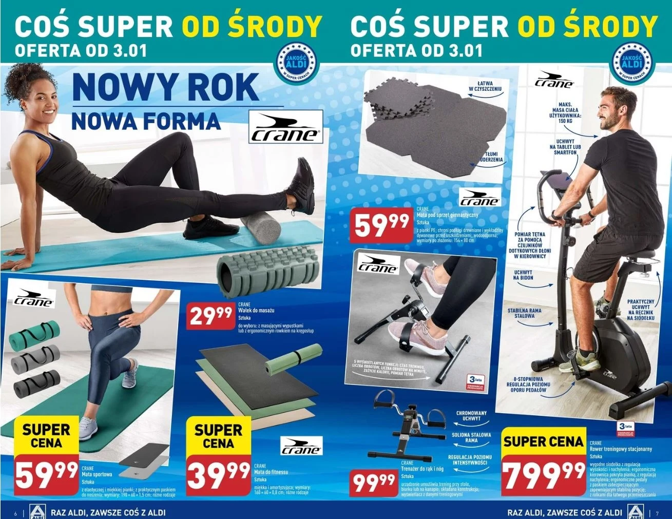 Artykuły sportowe za grosze w Aldi! Artykuły sportowe za grosze w Aldi!