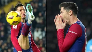 Robert Lewandowski - kapitan reprezentacji Polski walczy o odbudowę formy w barwach FC Barcelona