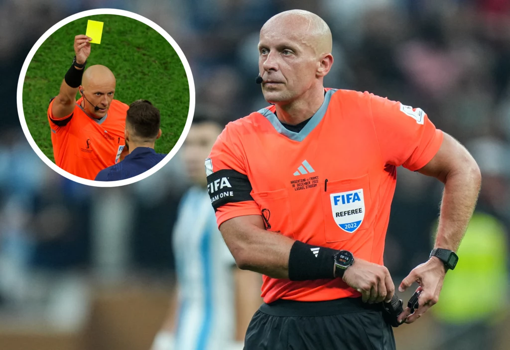 Polski arbiter Szymon Marciniak w akcji