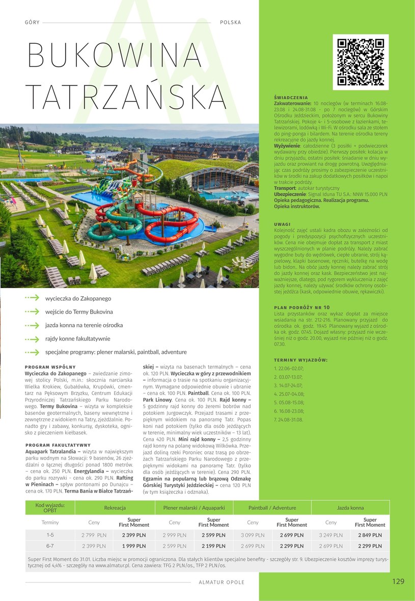 Gazetka: Obozy 2024 z Almatur - strona 129