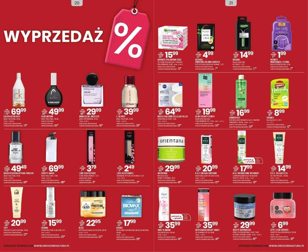 Wyprzedaż perfum i kosmetyków w Drogerii Natura Wyprzedaż perfum i kosmetyków w Drogerii Natura