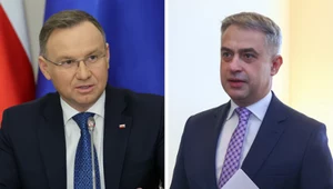 Prezydent Andrzej Duda i wicepremier, minister cyfryzacji Krzysztof Gawkowski