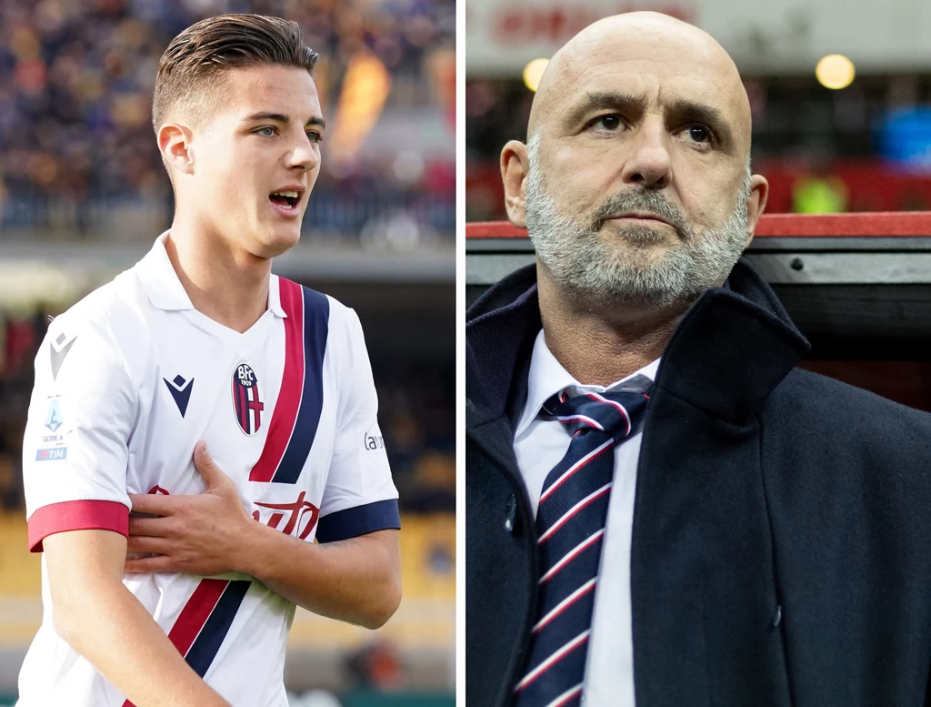 Kacper Urbański i Michał Probierz Kacper Urbański i Michał Probierz