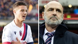 Kacper Urbański i Michał Probierz