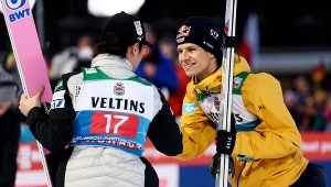 Ryoyu Kobayashi (po lewej) i Andreas Wellinger