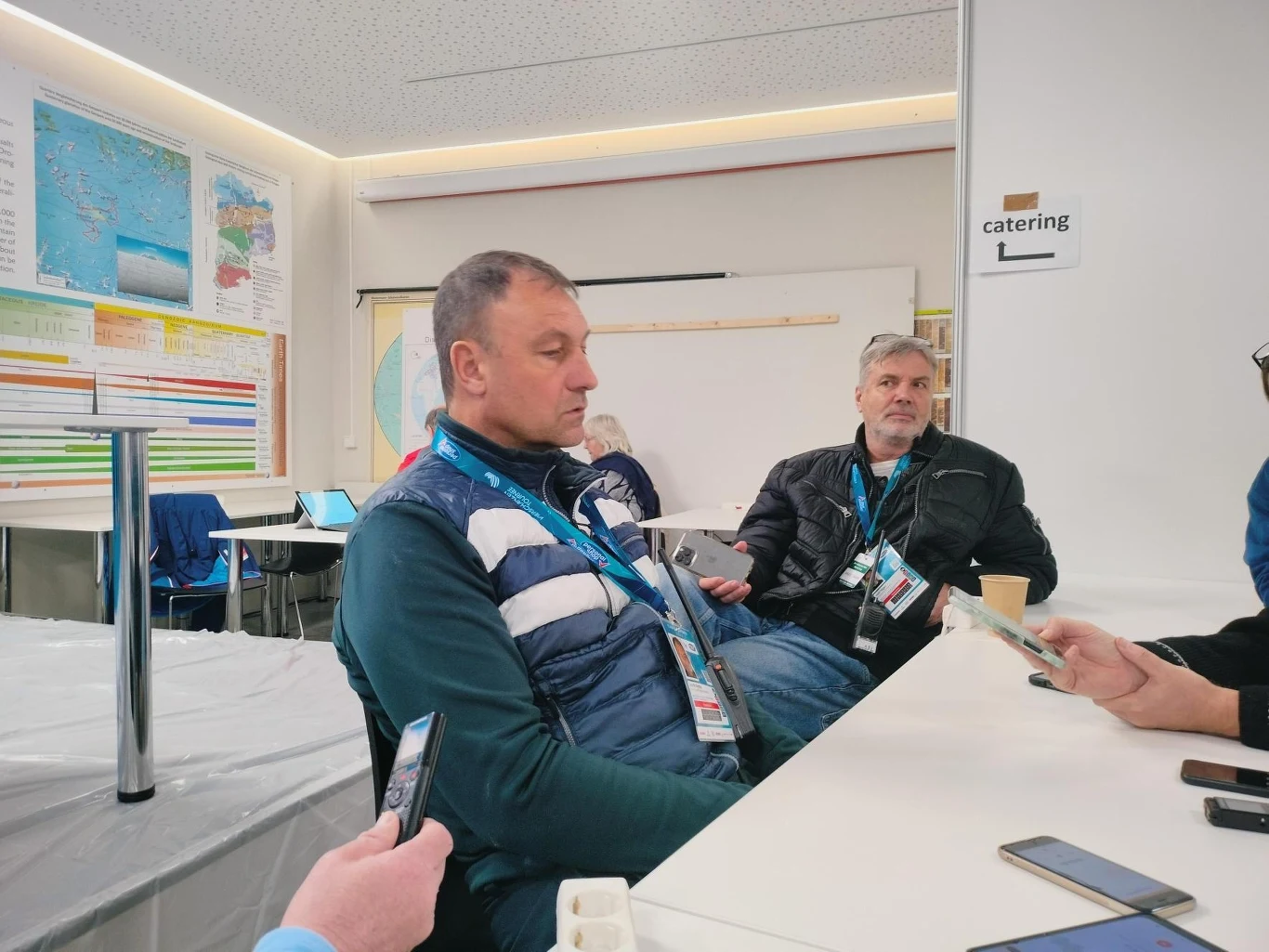 Sandro Pertile na spotkaniu z dziennikarzami w Bischofshofen