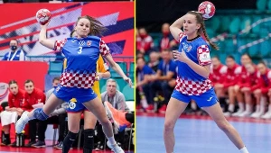 Siostry bliźniaczki Posavec z reprezentacji Chorwacji: Paula (z lewej) i Stela. Dziś zagrały przeciwko sobie