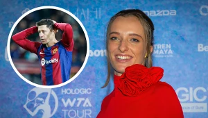 Polska tenisistka Iga Świątek i napastnik FC Barcelona - Robert Lewandowski