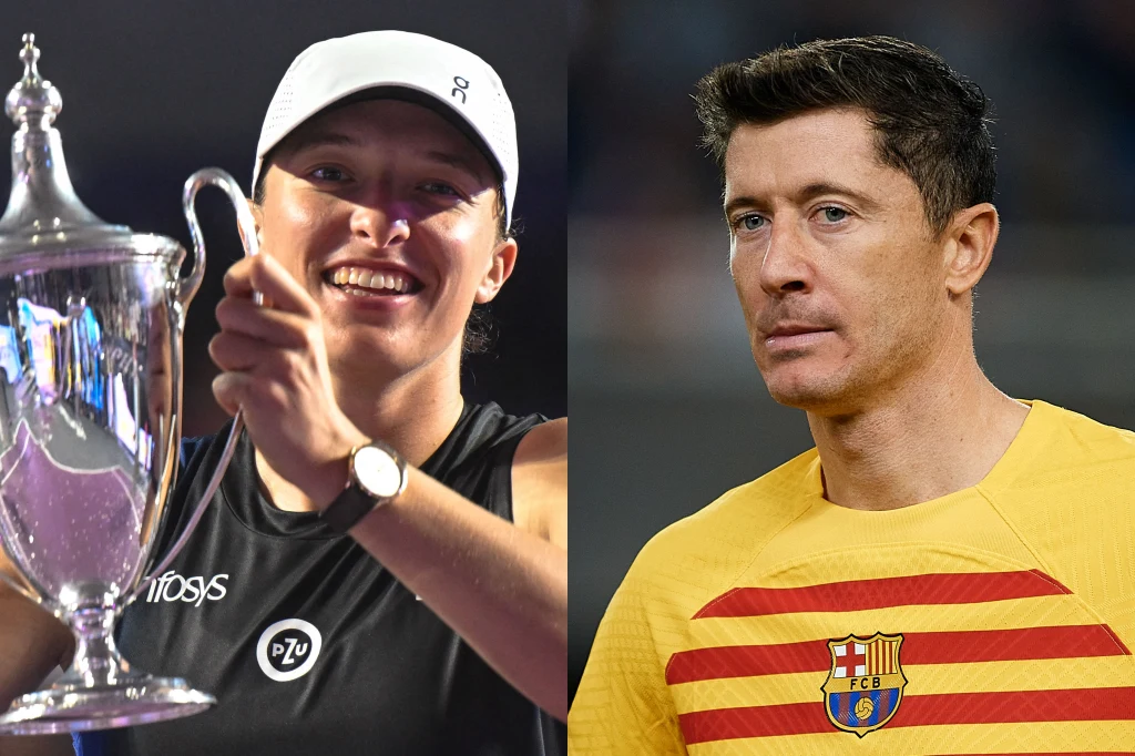 Robert Lewandowski pogratulował Idze Świątek zwycięstwa w Plebiscycie