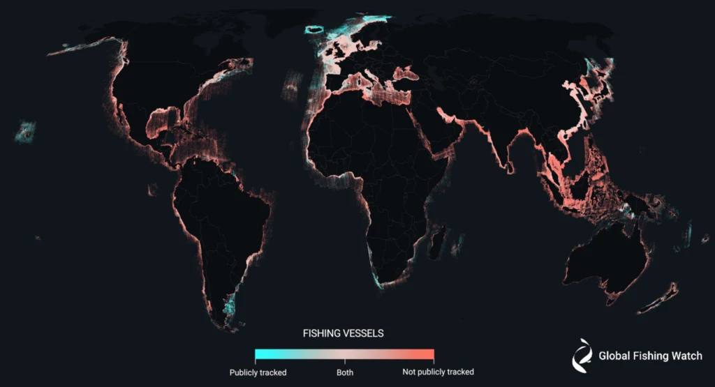 Aktywność statków rybackich na całym świecie mierzona z satelitów
