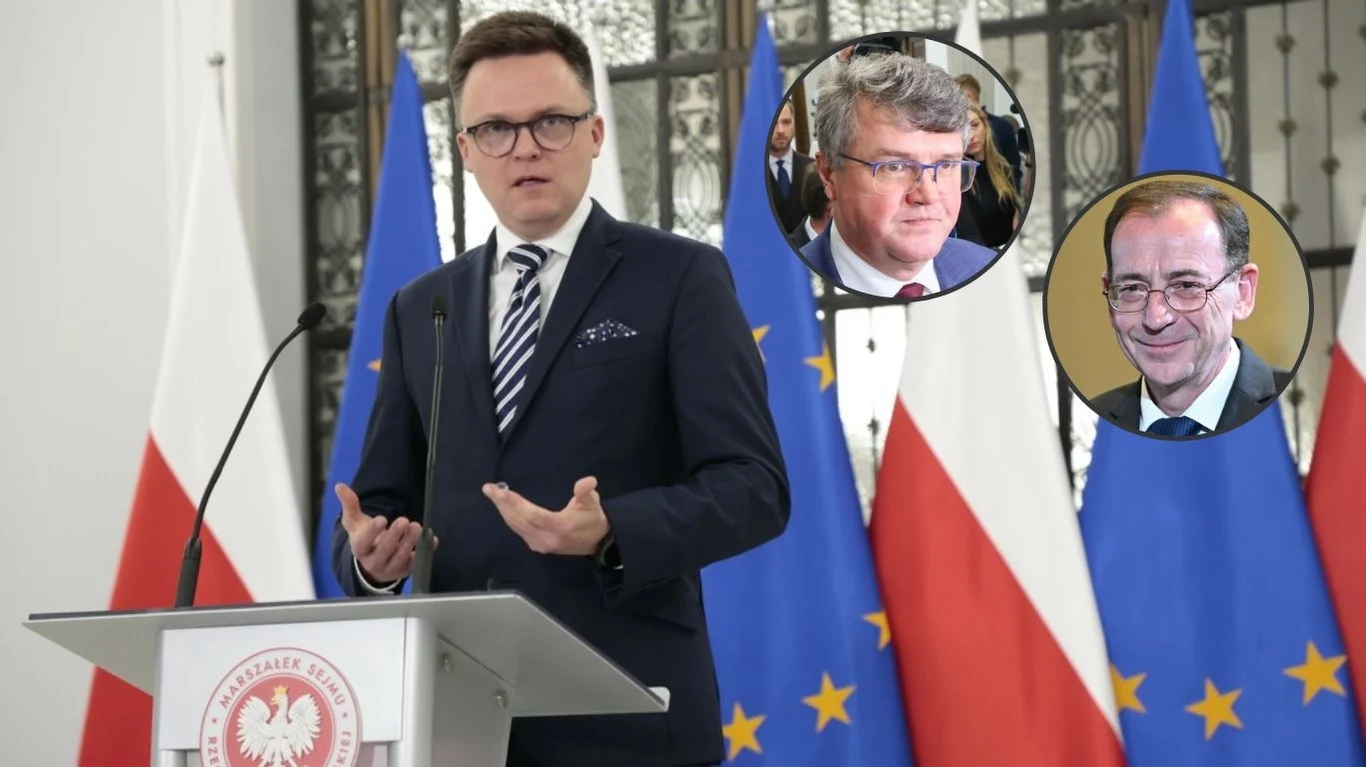 Marszałek Sejmu Szymon Hołownia odbędzie konsultacje w sprawie wygaszenia mandatów Mariusza Kamińskiego i Macieja Wąsika Marszałek Sejmu Szymon Hołownia odbędzie konsultacje w sprawie wygaszenia mandatów Mariusza Kamińskiego i Macieja Wąsika