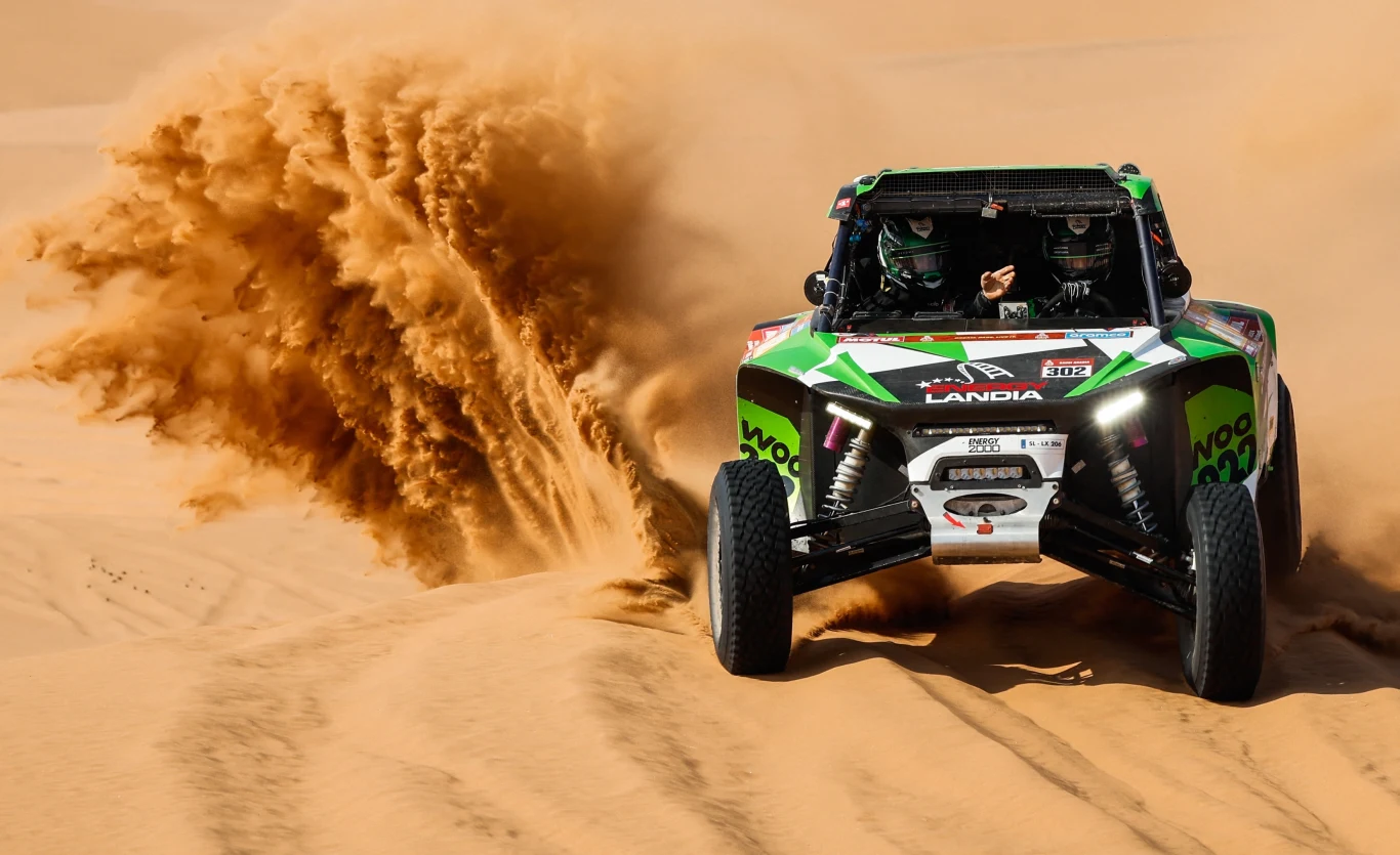 Eryk Goczał podczas Rajdu Dakar 2024 Eryk Goczał podczas Rajdu Dakar 2024