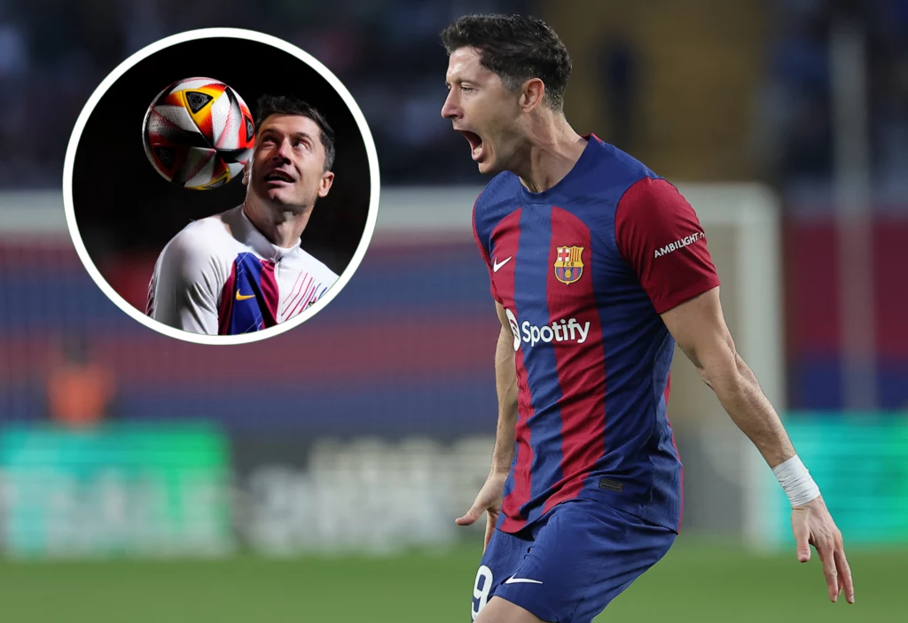 Robert Lewandowski w barwach FC Barcelona Robert Lewandowski w barwach FC Barcelona