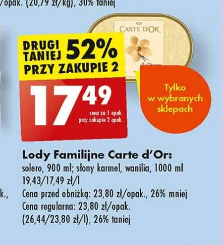 Carte D'Or Les Desserts Salted Caramel Cheesecake Lody 900 ml