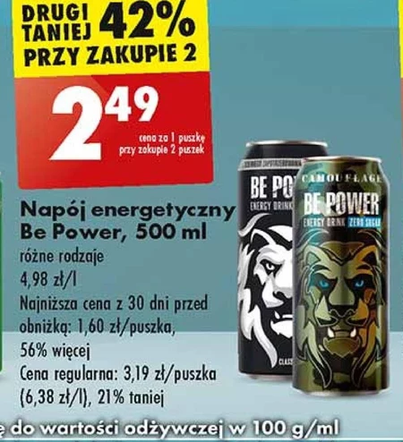 Napój energetyczny Be Power