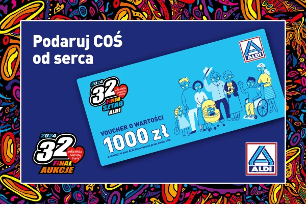 Unikatowe aukcje dla WOŚP od Aldi 