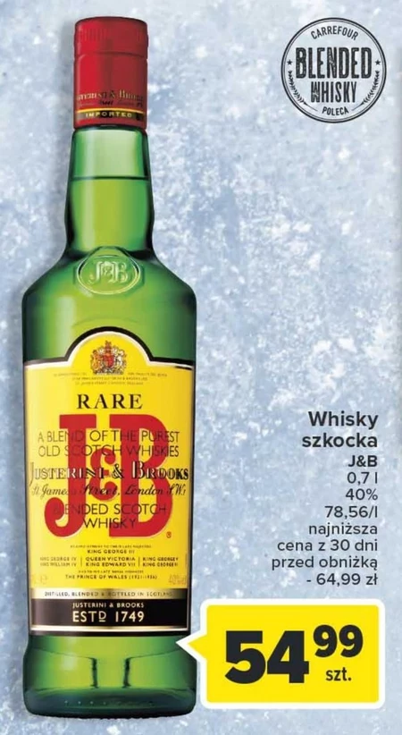 J&B Rare Scotch Whisky 700 ml