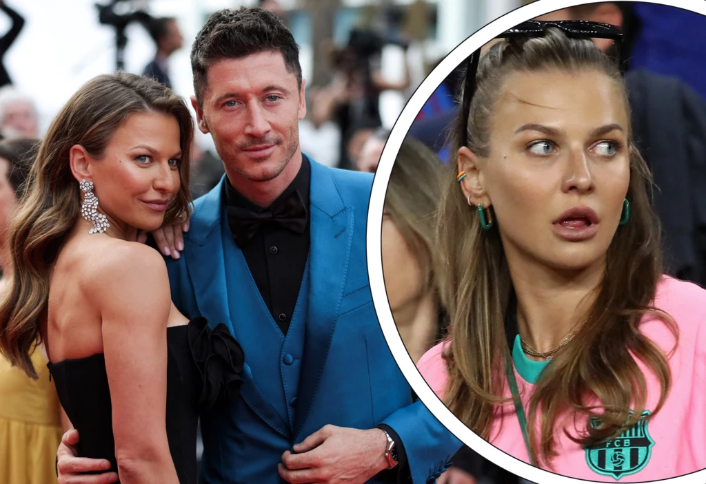Robert Lewandowski - napastnik reprezentacji Polski i FC Barcelona - oraz jego żona Anna Lewandowska