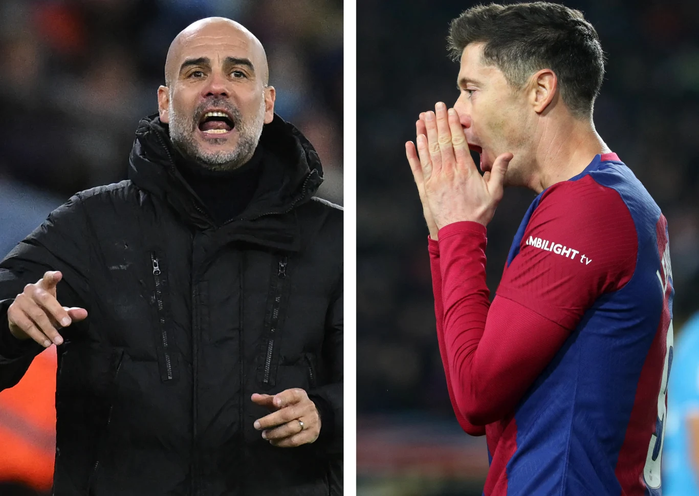 Pep Guardiola i Robert Lewandowski Pep Guardiola i Robert Lewandowski