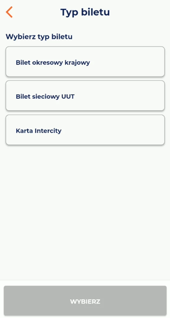 Aplikacja PKP Intercity dostaje nowości dla biletów okresowych