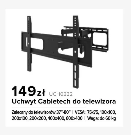 Uchwyt do telewizora Cabletech