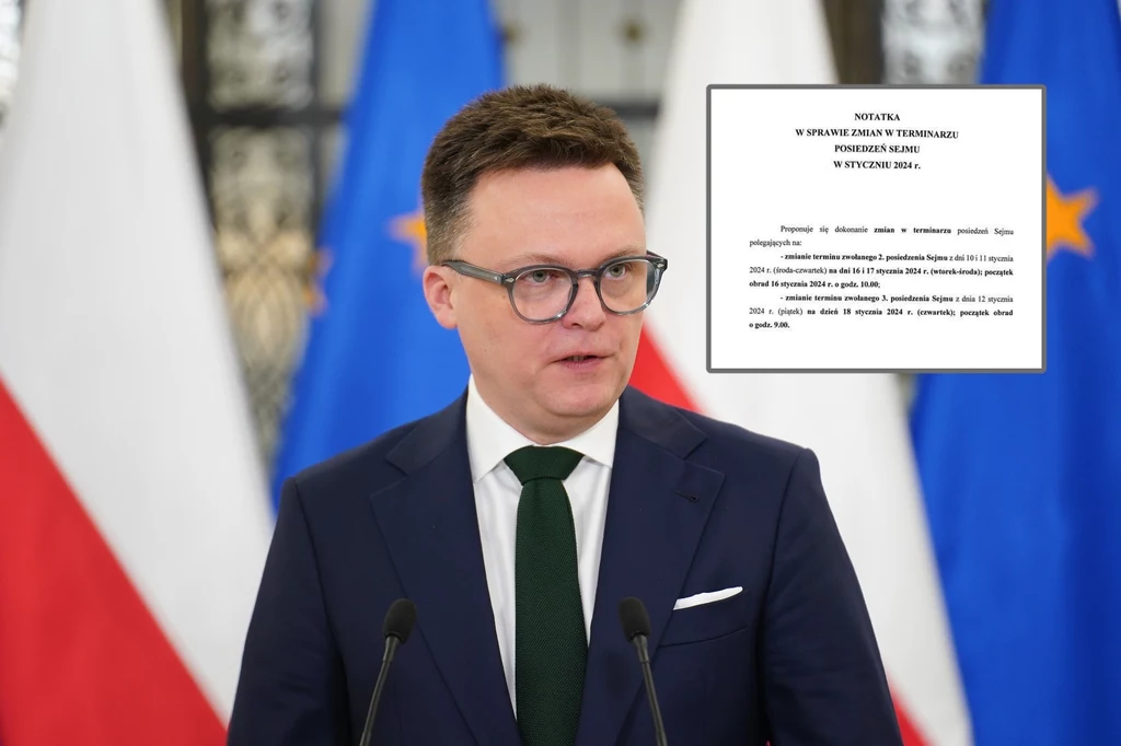 Szymon Hołownia potwierdza. Posiedzenie Sejmu przełożone Szymon Hołownia potwierdza. Posiedzenie Sejmu przełożone