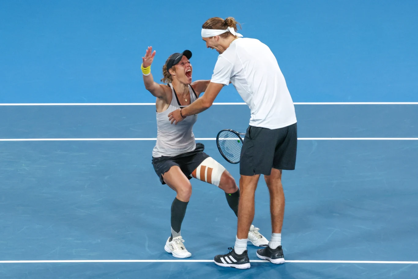 Laura Siegemund i Alexander Zverev po finale United Cup Laura Siegemund i Alexander Zverev