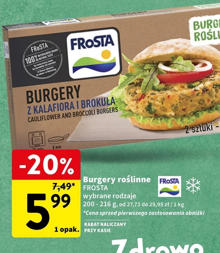 FRoSTA Burgery z kalafiora i brokuła 200 g