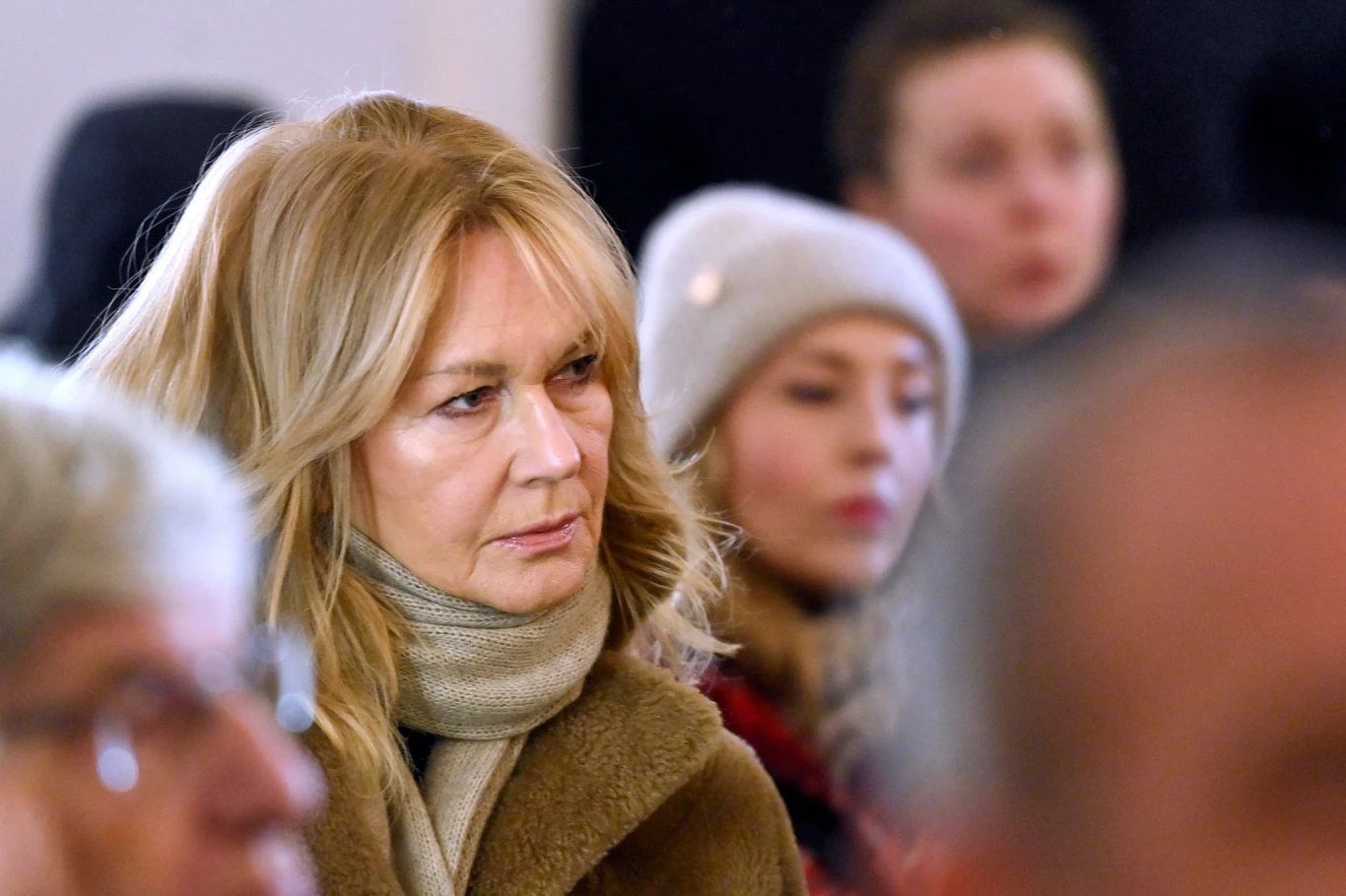 Pogrzeb Izabelli Cywińskiej; Grażyna Torbicka Pogrzeb Izabelli Cywińskiej; Grażyna Torbicka