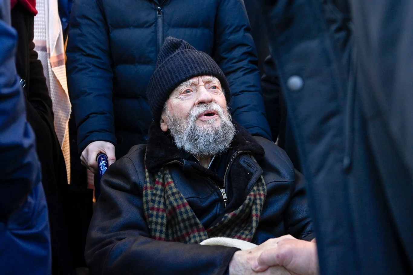 Pogrzeb Izabelli Cywińskiej; Janusz Michałowski Pogrzeb Izabelli Cywińskiej; Janusz Michałowski