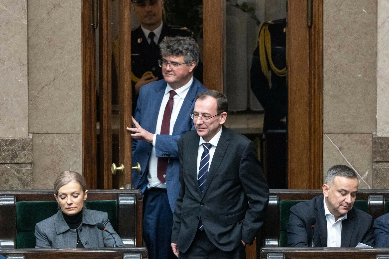 Mariusz Kamiński i Maciej Wąsik zatrzymani przez policję Mariusz Kamiński i Maciej Wąsik zatrzymani przez policję