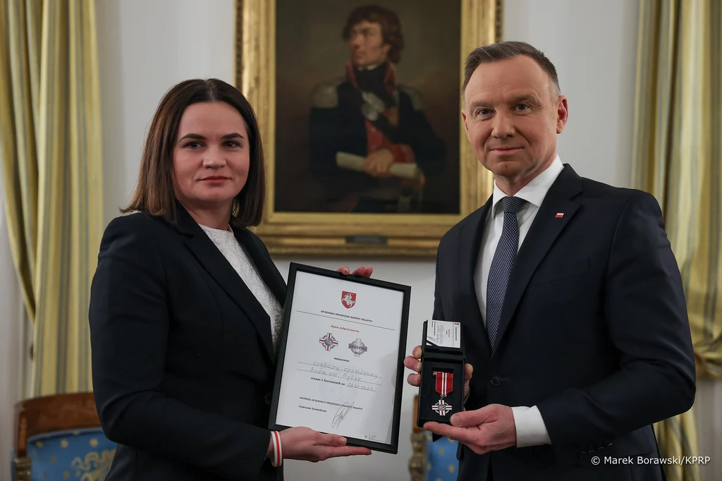 Podczas aresztowania Wąsika i Kamińskiego Duda był na spotkaniu ze społecznością białoruską Podczas aresztowania Wąsika i Kamińskiego Duda był na spotkaniu ze społecznością białoruską