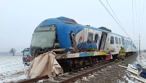 Wypadek na przejeździe kolejowym w Budzyniu