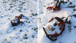 Skradziony sprzęt strażaków znaleziono w śniegu w polu