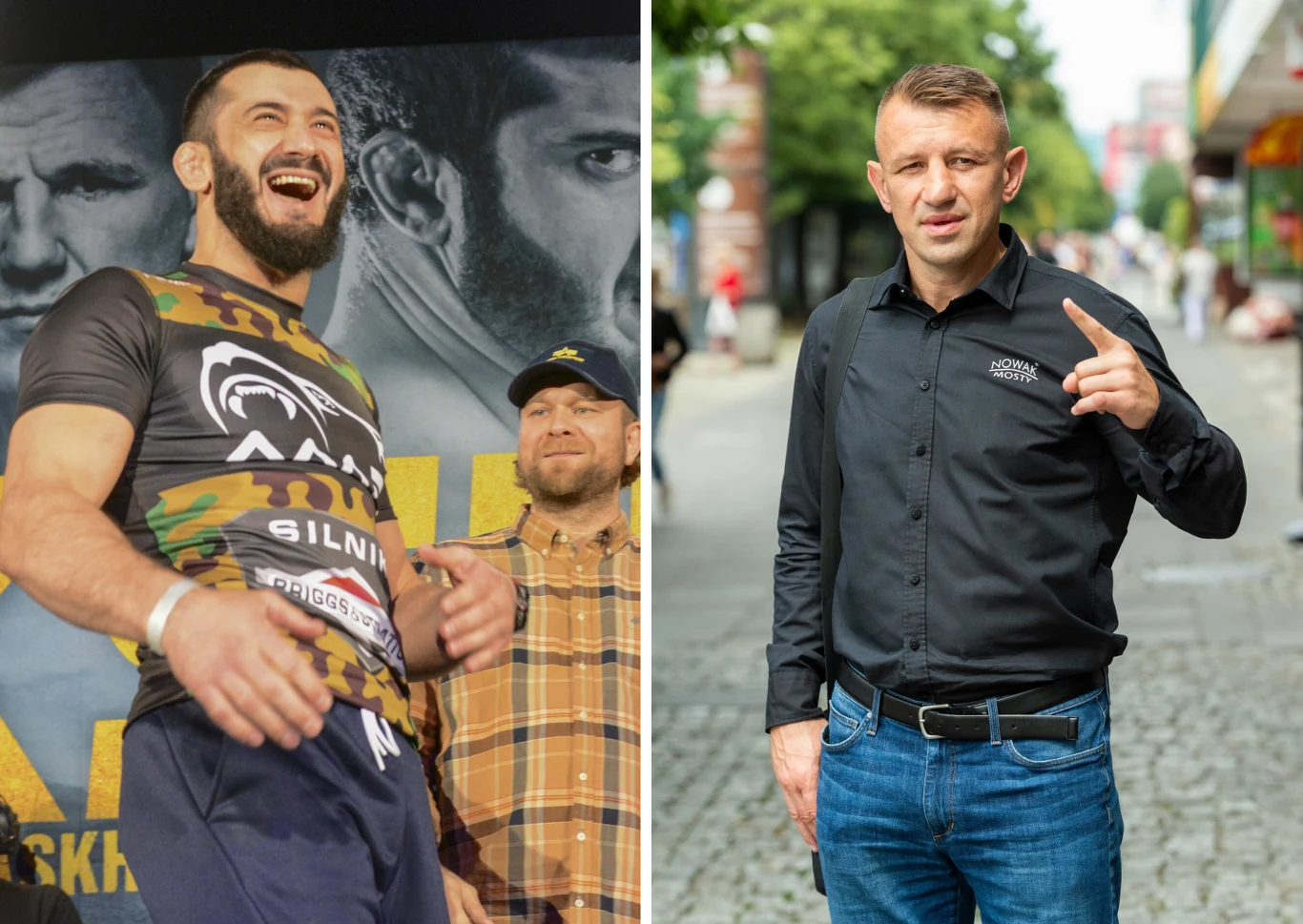 Mamed Chalidow stoczy pięściarski pojedynek z Tomaszem Adamkiem// Artur Zawadzki