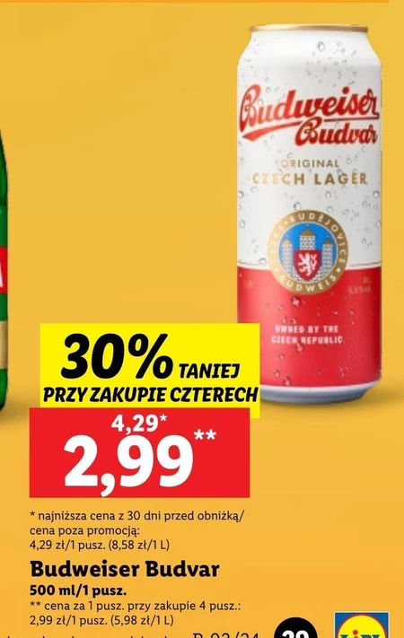 Piwo Budweiser