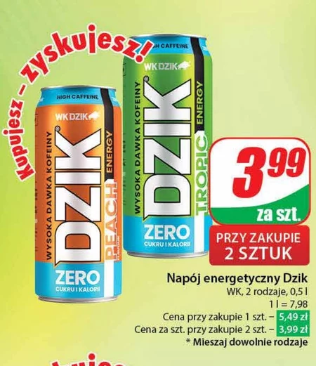 Napój energetyczny Dzik