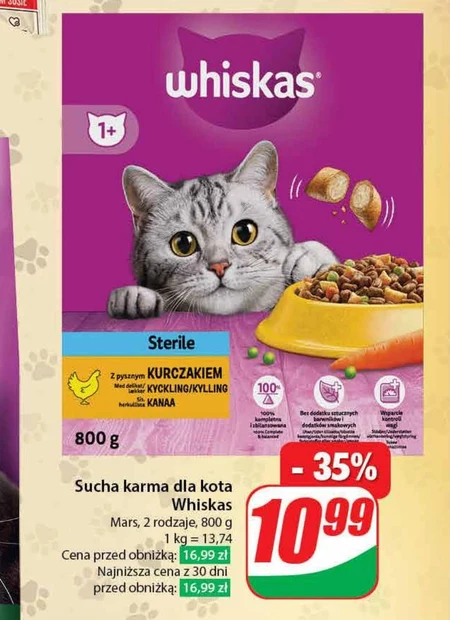 Karma dla kota Whiskas